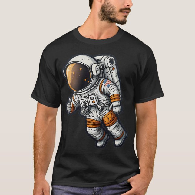 Cartoon Astronaut T-Shirt (Vorderseite)