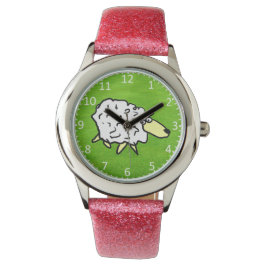 Cartoon auf einer Kinderuhr Armbanduhr