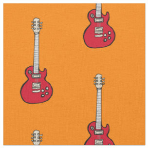Cartoon aus Gitarre Stoff