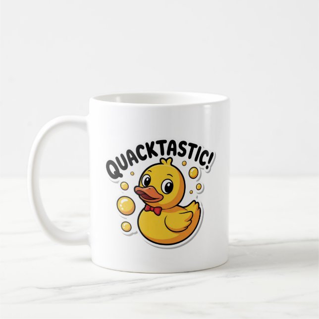 Cartoon aus Quarzglas Tasse Weißer Kaffee (Links)