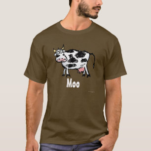 Cartoon aus Schwarz und Weiß T-Shirt