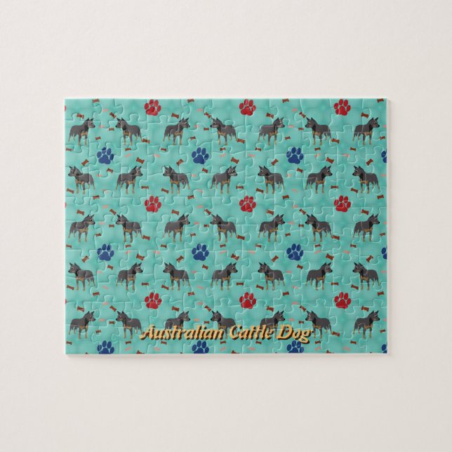 Cartoon Australischer Rinderhund (Horizontal)