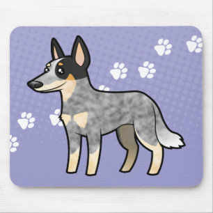 Cartoon-australischer Viehhund/Kelpie Mousepad