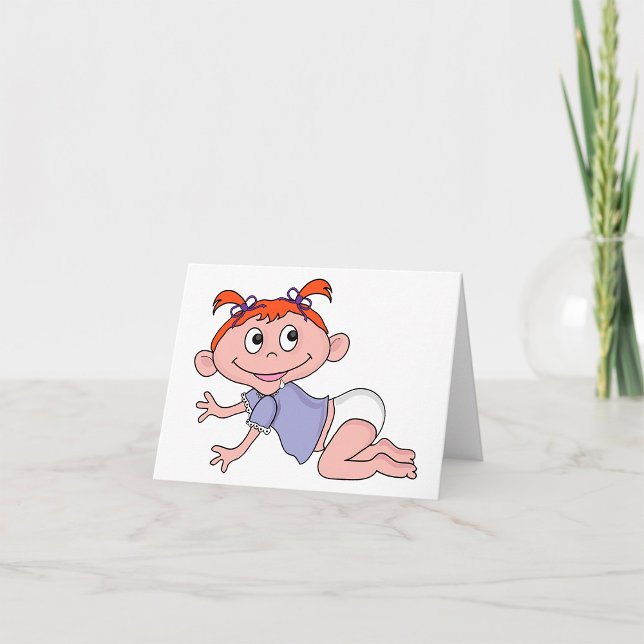 Cartoon Baby Crawling Mitteilungskarten (Von Creator hochgeladen)