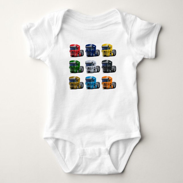 Cartoon Baby Strampler (Vorderseite)