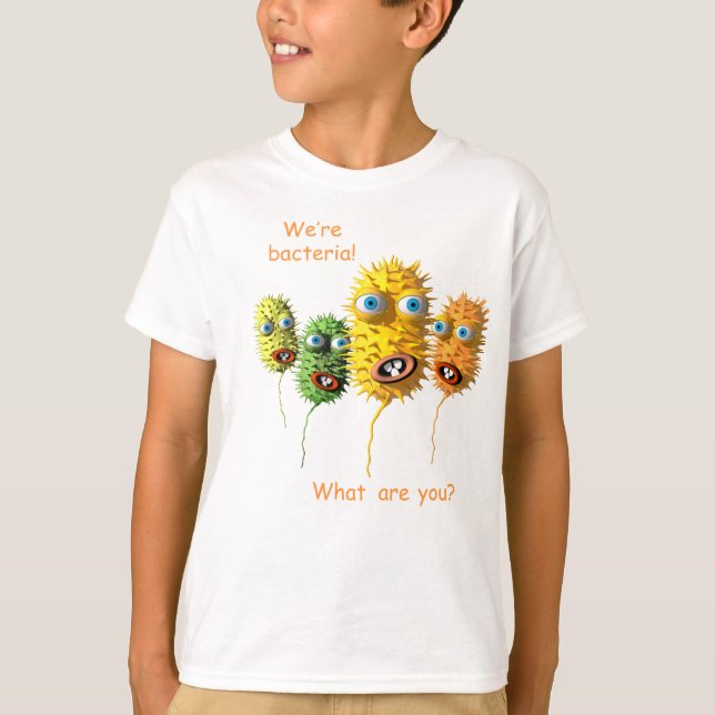 Cartoon Bacteria T - Shirt (Vorderseite)