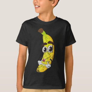 Cartoon Banana Frucht Lover Gesunde Ernährung Vege T-Shirt
