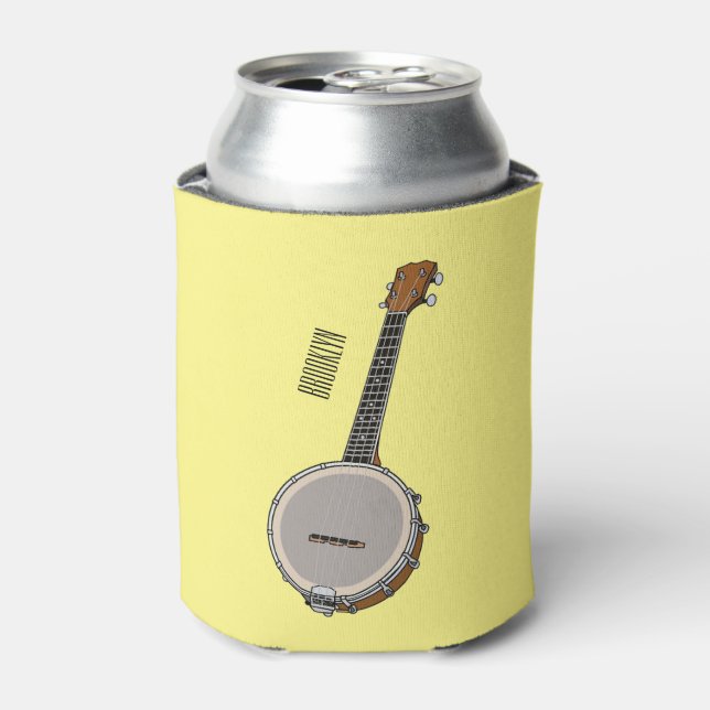 Cartoon Banjo Dosenkühler (Kanne Vorderseite)