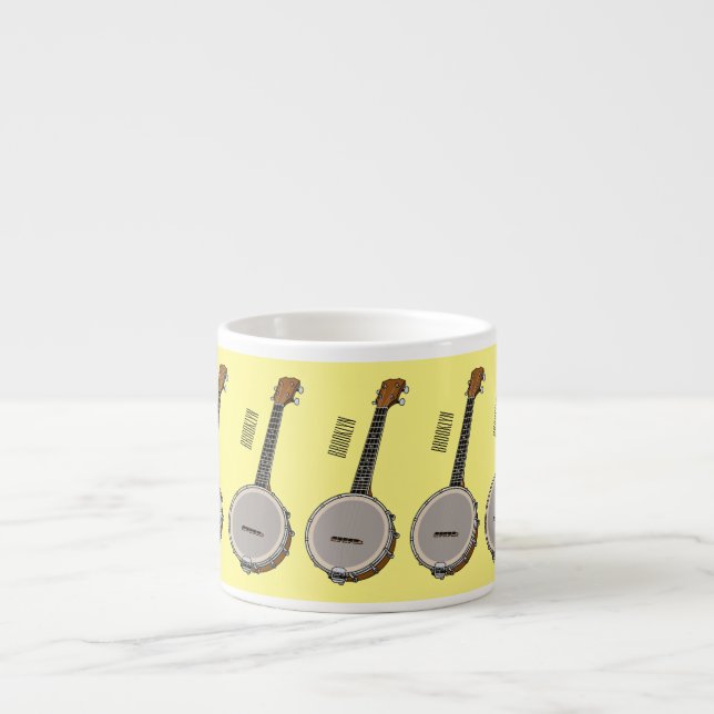 Cartoon Banjo Espressotasse (Vorderseite)