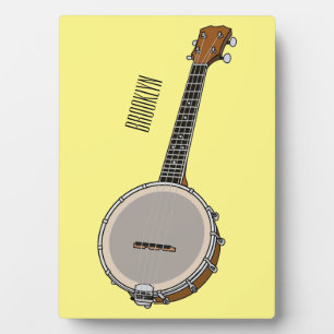 Cartoon Banjo Fotoplatte