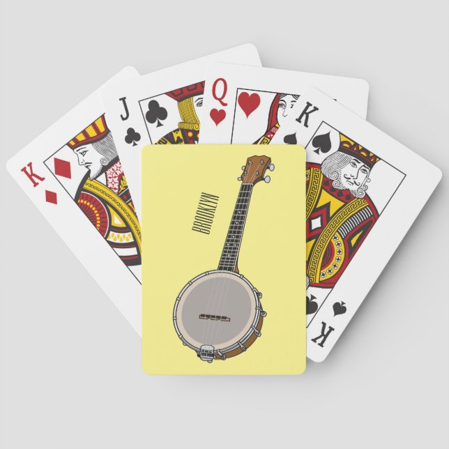Cartoon Banjo Spielkarten (Rückseite)