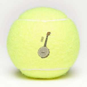 Cartoon Banjo Tennisbälle