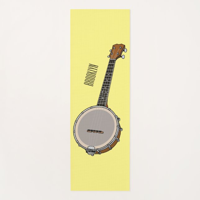 Cartoon Banjo Yogamatte (Vorderseite)