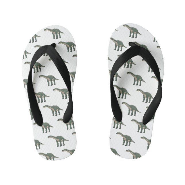 Cartoon Barapasaurus Kinderbadesandalen (Fußbett)