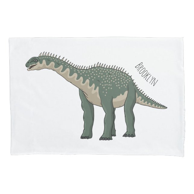 Cartoon Barapasaurus Kissenbezug (Vorderseite)