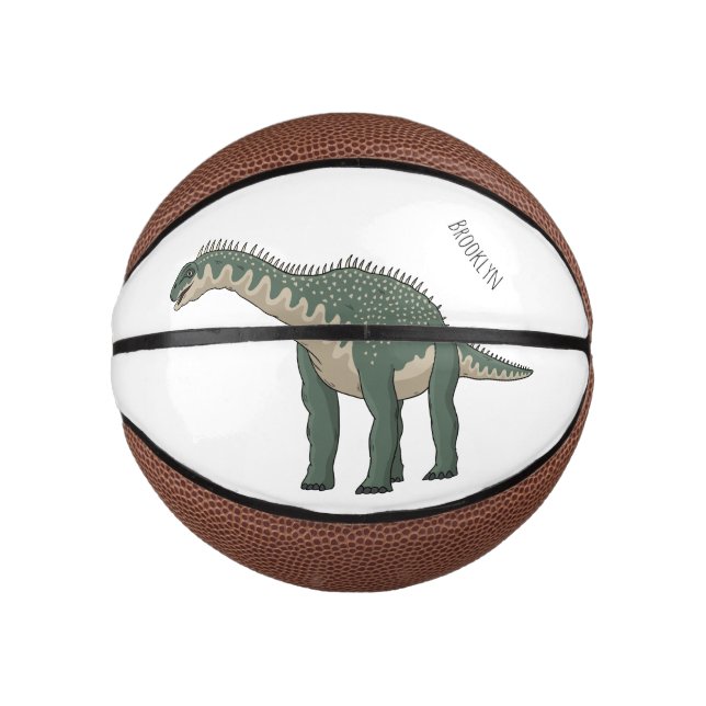 Cartoon Barapasaurus Mini Basketball (Vorderseite)