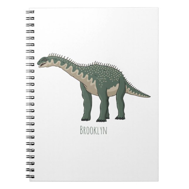Cartoon Barapasaurus Notizblock (Vorderseite)