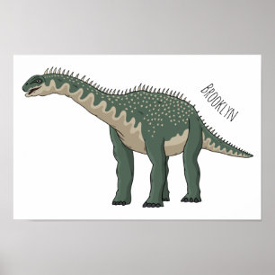 Cartoon Barapasaurus Poster