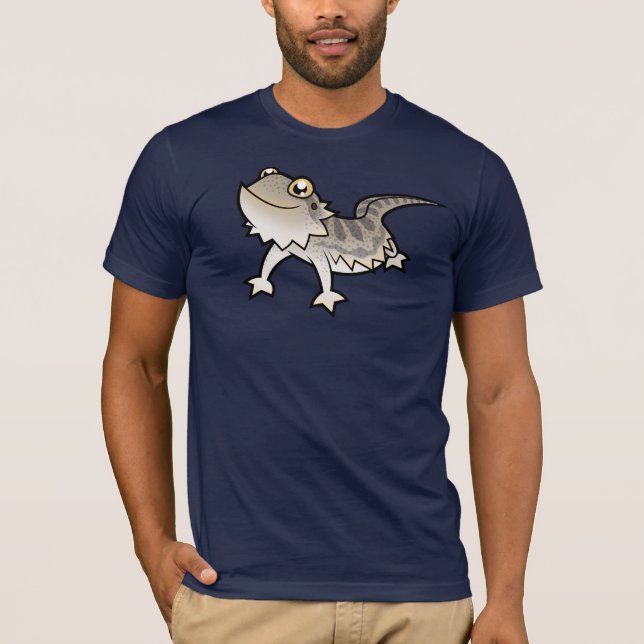 Cartoon-bärtiger Drache/Rankin Drache T-Shirt (Vorderseite)