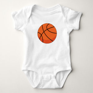 Cartoon-Basketball Baby Strampler