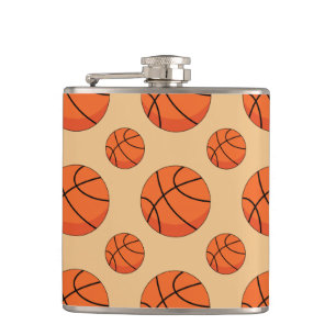 Cartoon Basketball Ball Flachmann