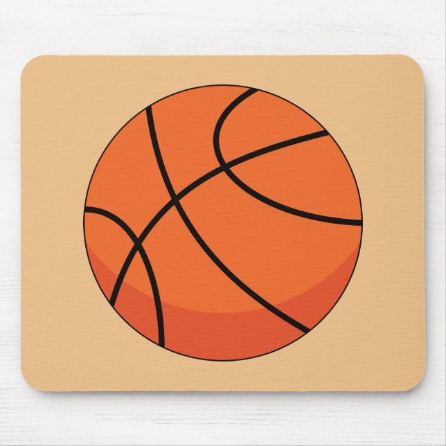 Cartoon Basketball Ball Mousepad (Vorne)