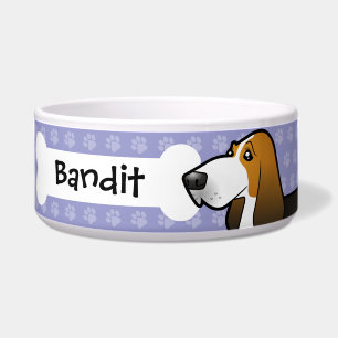Cartoon Basset Hound Napf