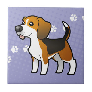 Cartoon-Beagle Fliese