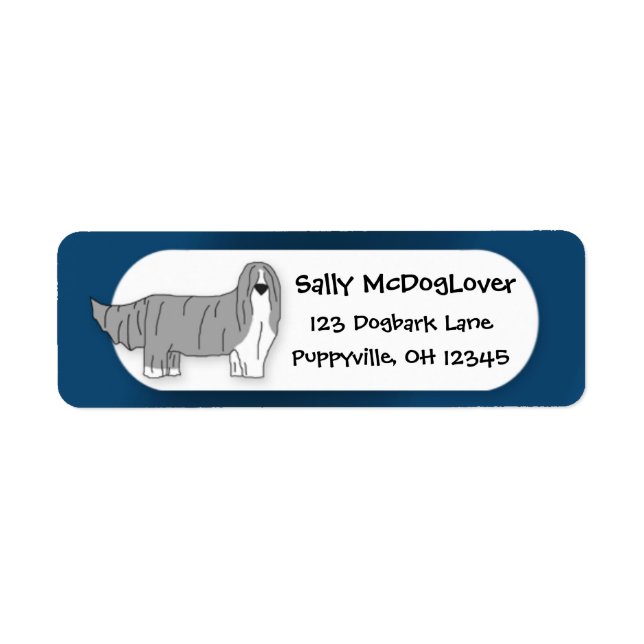 Cartoon Bearded Collie (Vorne)