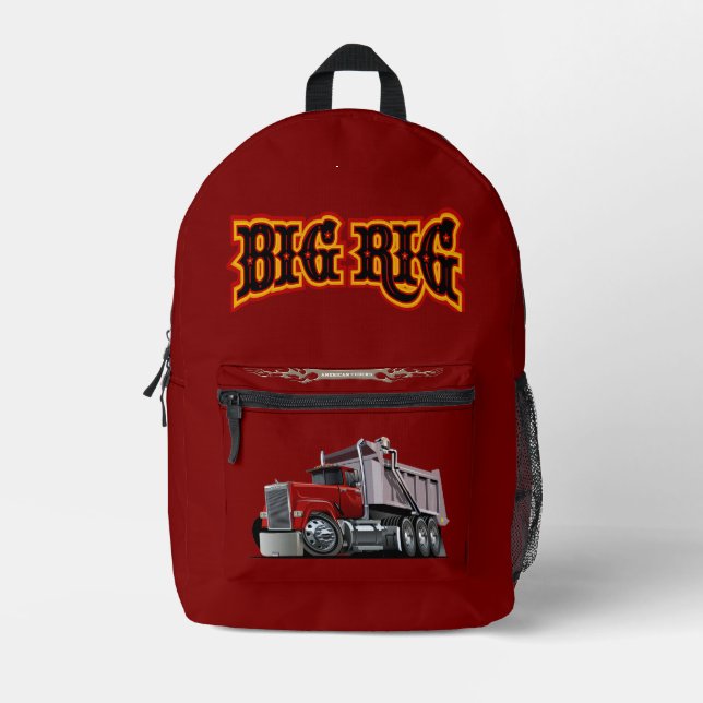 Cartoon Bedruckter Rucksack (Vorderseite)