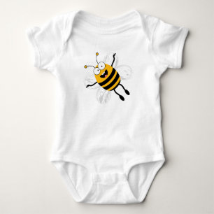 Cartoon Bee Baby Strampler