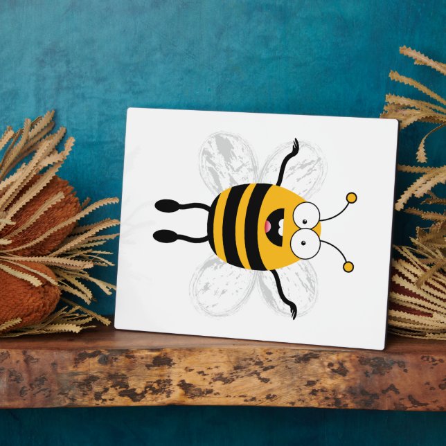 Cartoon Bee Fotoplatte (Seite)
