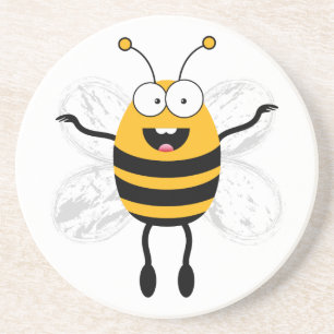 Cartoon Bee Getränkeuntersetzer