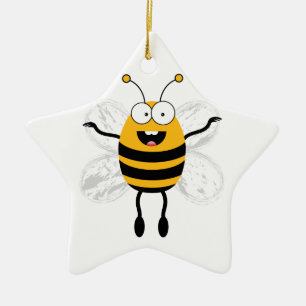 Cartoon Bee Keramikornament