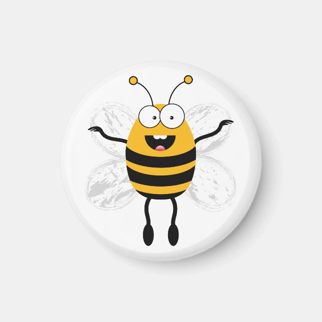 Cartoon Bee Magnet (Vorne)