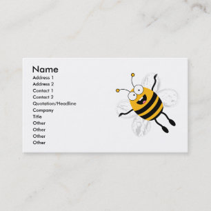 Cartoon Bee Visitenkarte