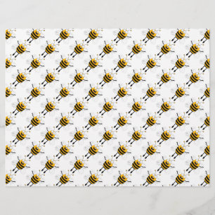 Cartoon Bees Pattern Flyer