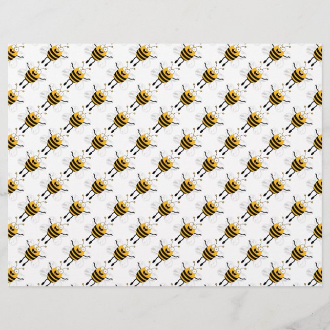 Cartoon Bees Pattern Flyer (Vorne)