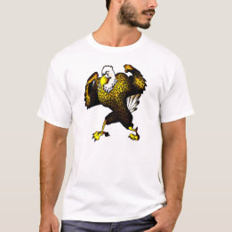 Cartoon bekämpft Adler T-Shirt