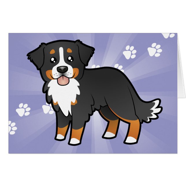 Cartoon Bernese Mountain Dog (Vorderseite (Horizontal))