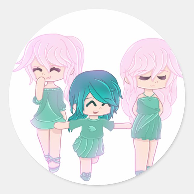 Cartoon Best Friends Stickers (Vorderseite)