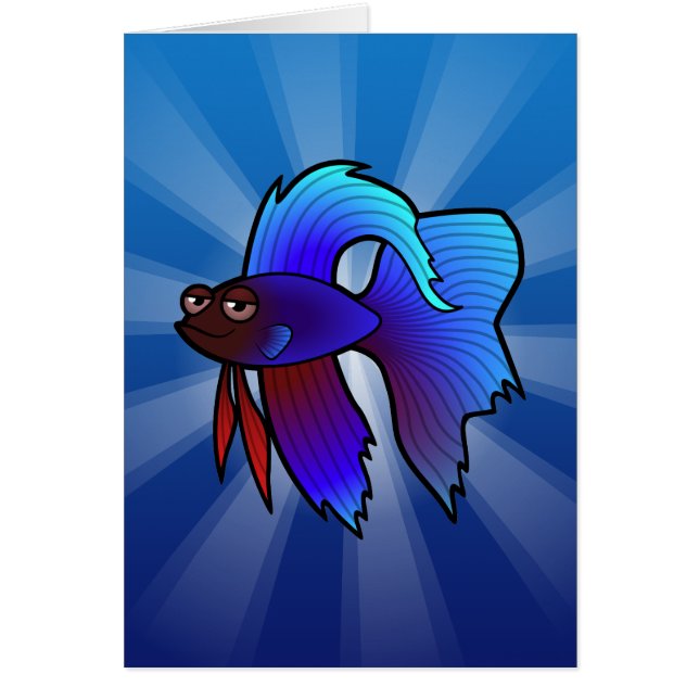 Cartoon Betta Fische/siamesische kämpfende Fische (Vorne)