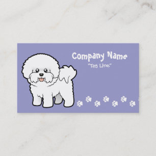 Cartoon Bichon Frise Visitenkarte