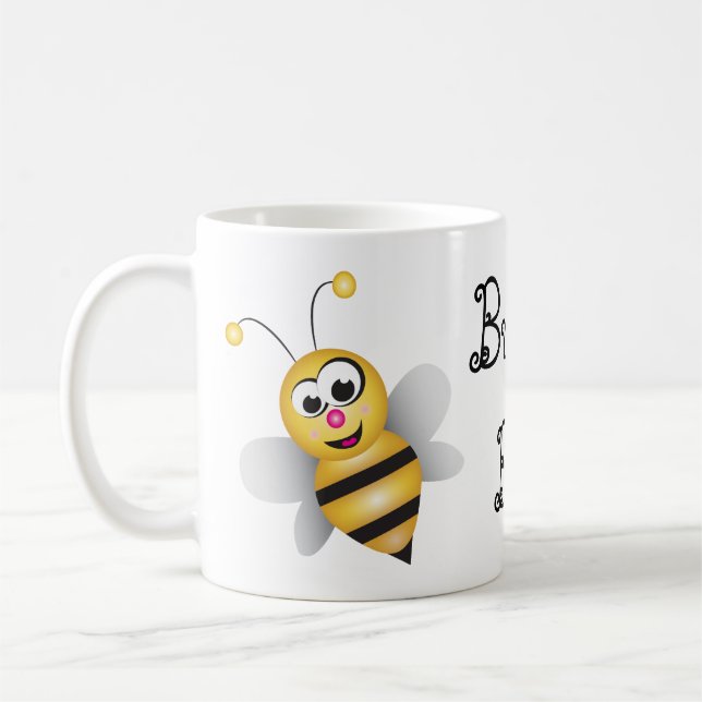 Cartoon-Biene Kaffeetasse (Links)