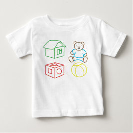 Cartoon Bier , Hausball, Würfel. Baby T-shirt