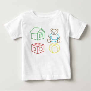 Cartoon Bier , Hausball, Würfel. Baby T-shirt