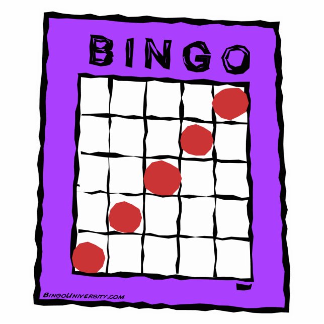 Cartoon-Bingo-Karten-Foto-Skulptur Fotoskulptur Schlüsselanhänger (Vorne)