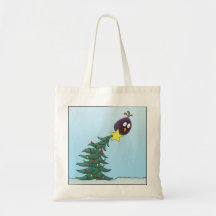 Cartoon Bird Christmas Tree Star