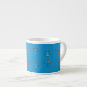 Cartoon Boat Anchor Set Espressotasse