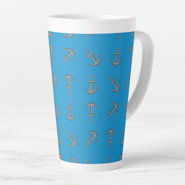 Cartoon Boat Anchor Set Milchtasse (Rechte Ecke)